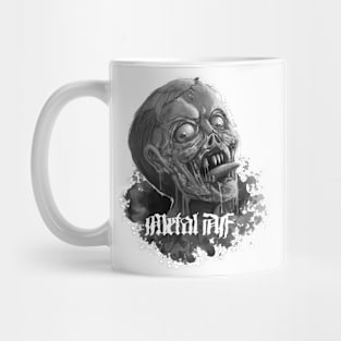 Metal Zombie Halloween Mug